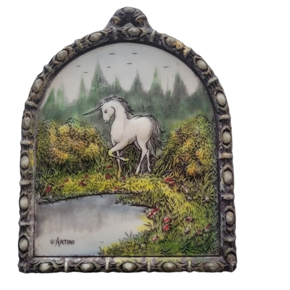 Artini Engraved Sculptured Hand Painted‎ Twin Etched 4D Unicorn numbered